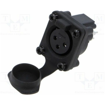Connector: XLR; socket; female; AXS; 15A; 133V; PI