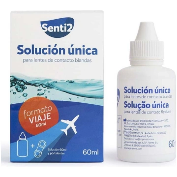 Kontaktlēcu tīrīšanas līdzekļi Senti2 Unique Solut