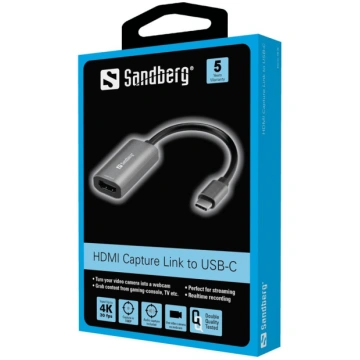 Adapters Sandberg 136-36 HDMI Capture Link to USB-