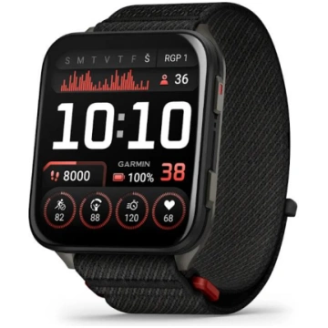 Garmin Venu X1 viedpulkstenis, Melns ar titāna zil