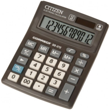 Calculator semi destop Citizen CMB1201-BK Black 12