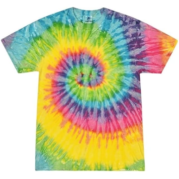 TICTEX Unisex Batikas T-krekls ar Colortone - krās