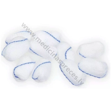 Marles tampons - podziņa, ar rtg diegu, nesterils.