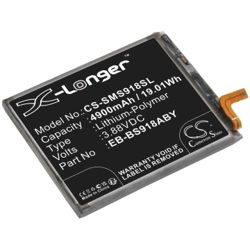 4900mAh for Samsung Galaxy S23 Ultra,SM-S918B,SM-S