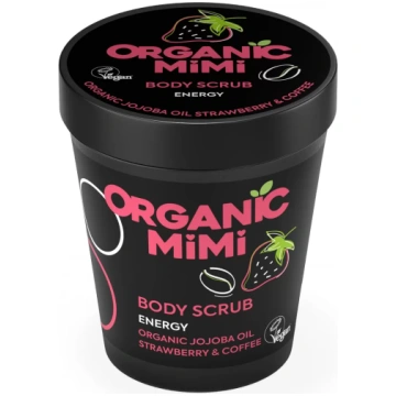 Organic Mimi Ķermeņa skrubis Energy Strawberry & C