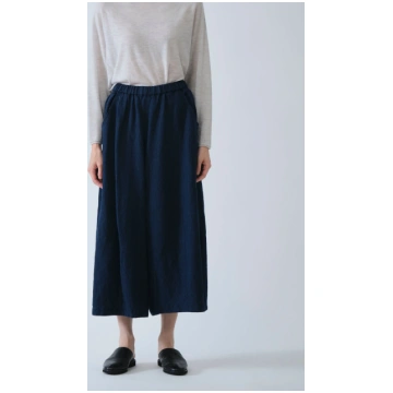 Pas de Calais Linen Indigo Chambray Pants Navy