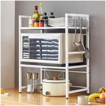 Expandable Microwave Oven Rack, Telescopic Kitchen