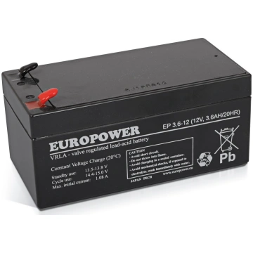 Europower 12V 3.6Ah AGM EP3.6-12 | EP3.6-12 | 5902