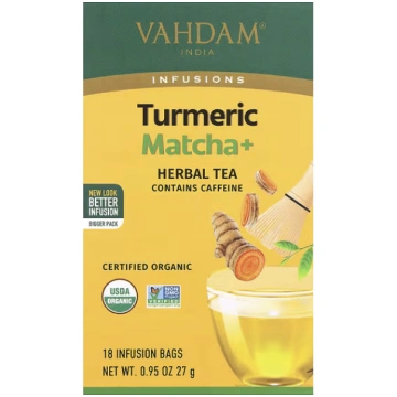 VAHDAM India, Infusions, Herbal Tea, Turmeric Matc