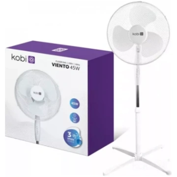 KOBI Ventilators ar statīvu VIENTO 45W 1.2m balts 