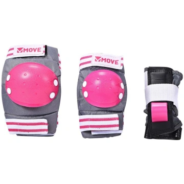 Set protezioni rosa junior per polso/gomito/ginocc