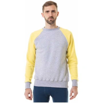 Unisex Raglan svitšots. Melanžs-dzeltens. - AS "Ri