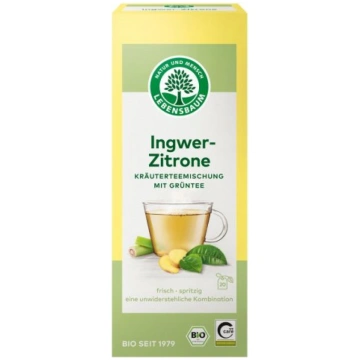 Zaļā tēja ar ingveru un citronu BIO 40g Lebensbaum