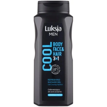 Dušas gels LUKSJA Men Cool 3‑1 500 ml — atsvaidzin