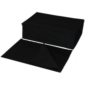 EH Perforated Nonwoven Towel Black 70cm x 40cm 50g