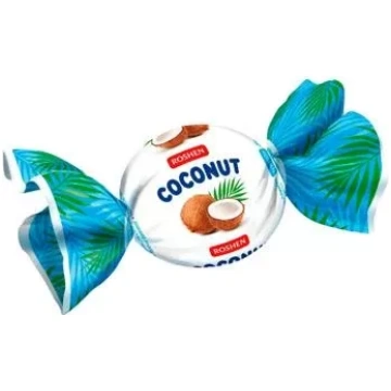 Karamele "Roshen Coconut" ar kokosriekstu pildījum
