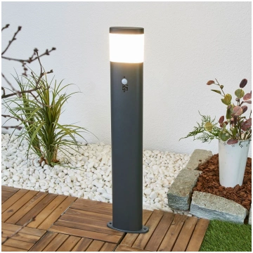 Lindby LED ceļa apgaismojums Obri, 80 cm, antracīt