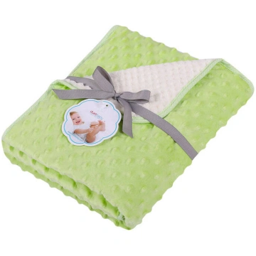 Duet Baby Blanket - 626 - MINKY/CORAL - size 80x90