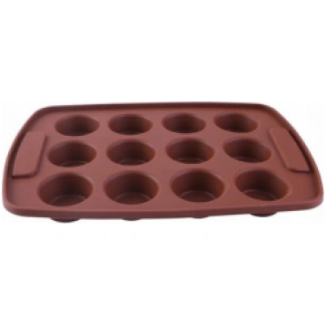 SILIKONA FORMA D4.5CM, 12KEKSIŅIEM 29x20CM BRŪNA, 