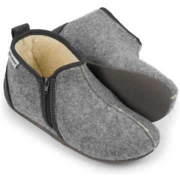 Ireshoes filca čības ar dabīgo vilnu unisex, pelēk