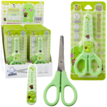 Children"s School Scissors With Sheath Ambidextrou