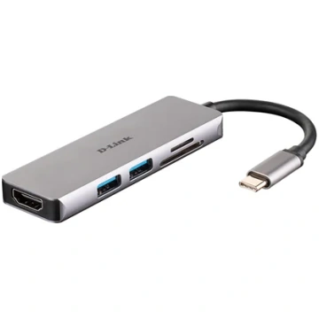 D-Link 5-in-1 USB-C™ Hub with HDMI and SD/microSD 