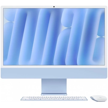 iMac 24 collas: m4 8/8, 16 GB, 256 GB SSD – zils A