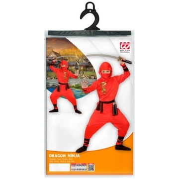 SARKANĀ PŪĶA NINJA (mētelis ar kapuci, bikses, jos