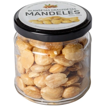 Blanšētas grauzdētas mandeles, 110g 315