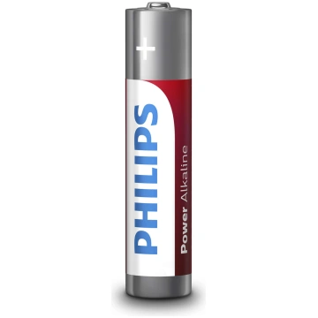 PHILIPS baterijas Power Alkaline iepakojumā 4 gab 