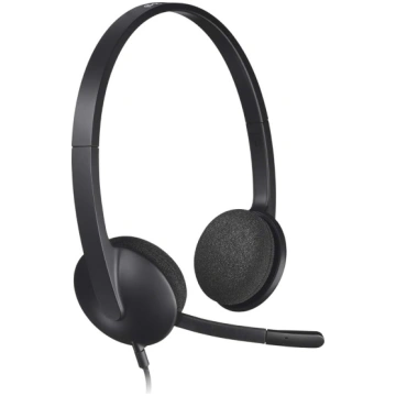 Logitech H340 austiņas ar mikrofonu, stereo austiņ