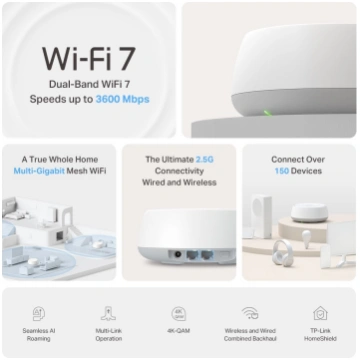 TP-Link Deco BE25 V1 Wi-Fi-system | DECO BE25(3-PA