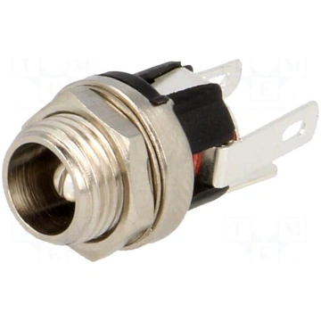 Socket | DC supply | male | 5,5/2,5mm | 5.5mm | 2.