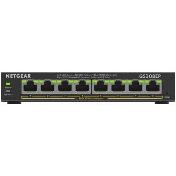 NETGEAR 8-Port Gigabit Ethernet PoE+ Plus Switch (