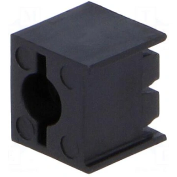LED housing | 3mm | polyamide | angular | 3 PIN | 