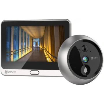 EZVIZ 2k videokamera durvju actiņa ar monitoru,dia
