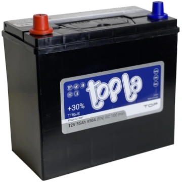 Akumulators Topla TOP JIS TT55JX, 12 V, 55 Ah, 490