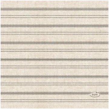 Salvetes DUNI Linen Lines Black 24x24cm, 3 kārtas 