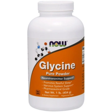 NOW Foods glicīns, tīrs pulveris - 454 grami