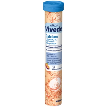 Elkos Vivede Calcium šķīstošas tabletes ar kalciju