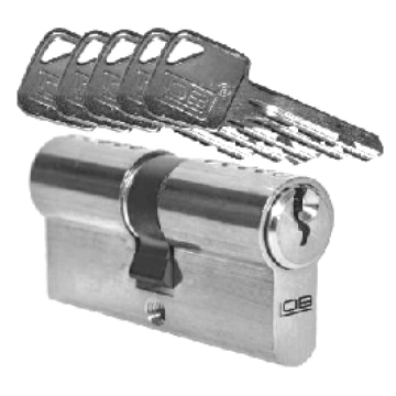 Cilindrs LOB ASSA ABLOY 30/50 CR blister, hroms 5 
