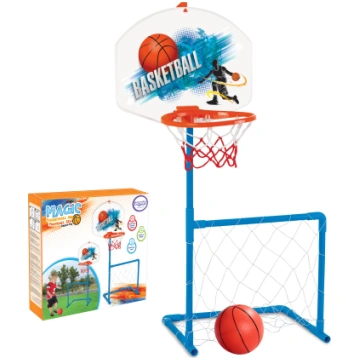 WOOPIE 2-in-1 basketbola vārtu komplekts + bumba