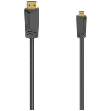 Hama High Speed HDMI 2.0b - HDMI micro, 1,5 m, dar