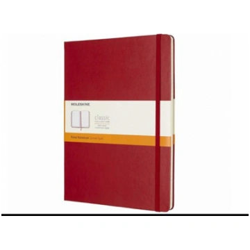 Piezīmju grāmata Moleskine Classic, līniju, sarkan