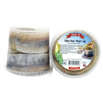 Siļķu fileja MATJE eļļā AVIS-D 1kg