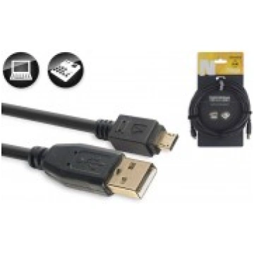 Kabelis 2.0 USB-A uz Micro USB-A, 5m Stagg NCC5UAU