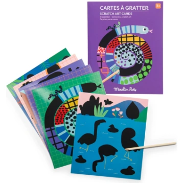 Cartoline da grattare "scratch art" Les Toupitis M