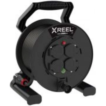 Pagarinātājs XREEL250 40m, 3x2,5, IP54, 4xGS izeja