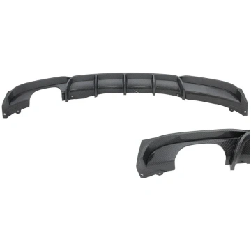 Rear Bumper Spoiler Valance Diffuser Carbon suitab