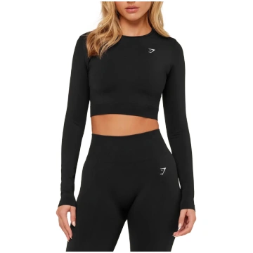 Everyday crop - tops ar garām piedurknēm-M gymshar